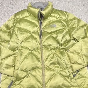 The North Face Lime Green Puffer Jacket